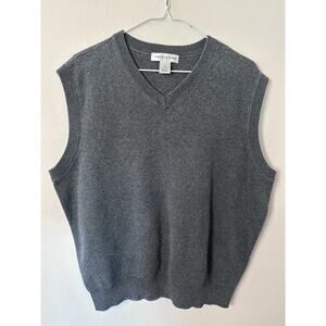 Golf Sweater Vest Men’s CYPRESS LINKS Gray Cotton Sportswear Career Wear medium